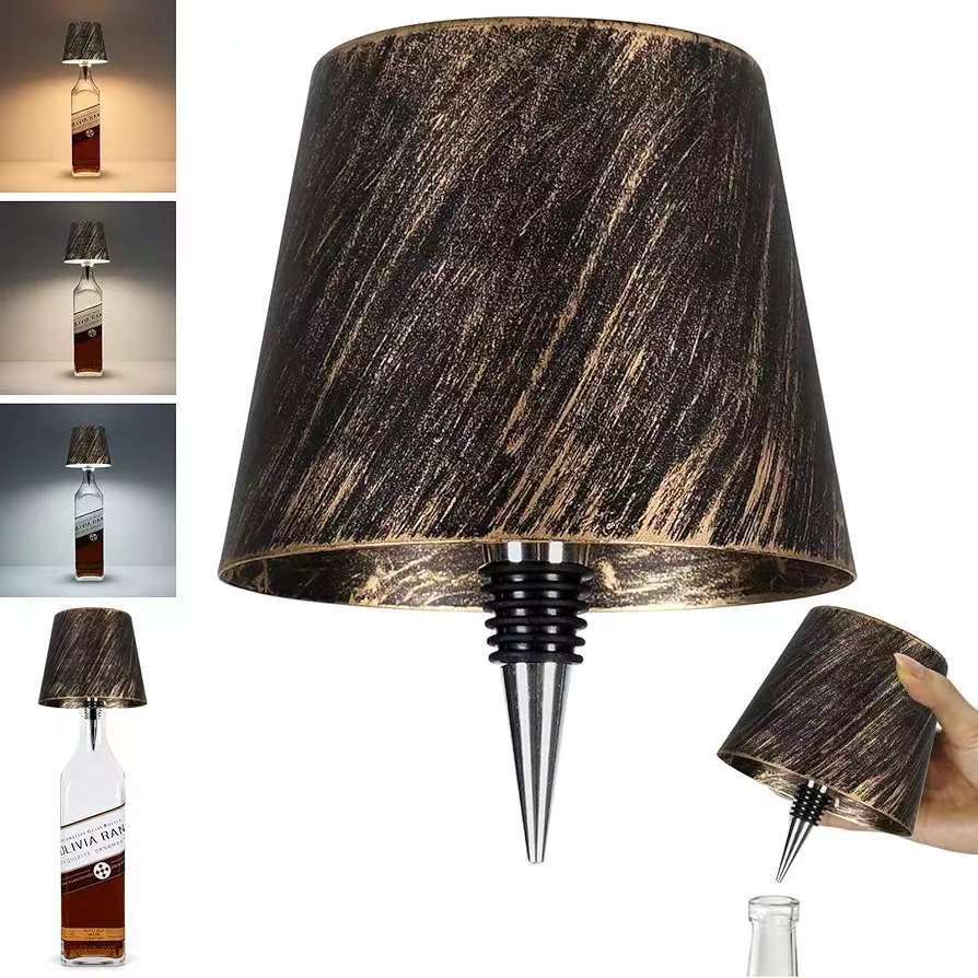 LitBottle™ - ワインボトルキャップ付きデスクライト Wine Bottle Cap Desk Lamp - USB RECHARGEABLE