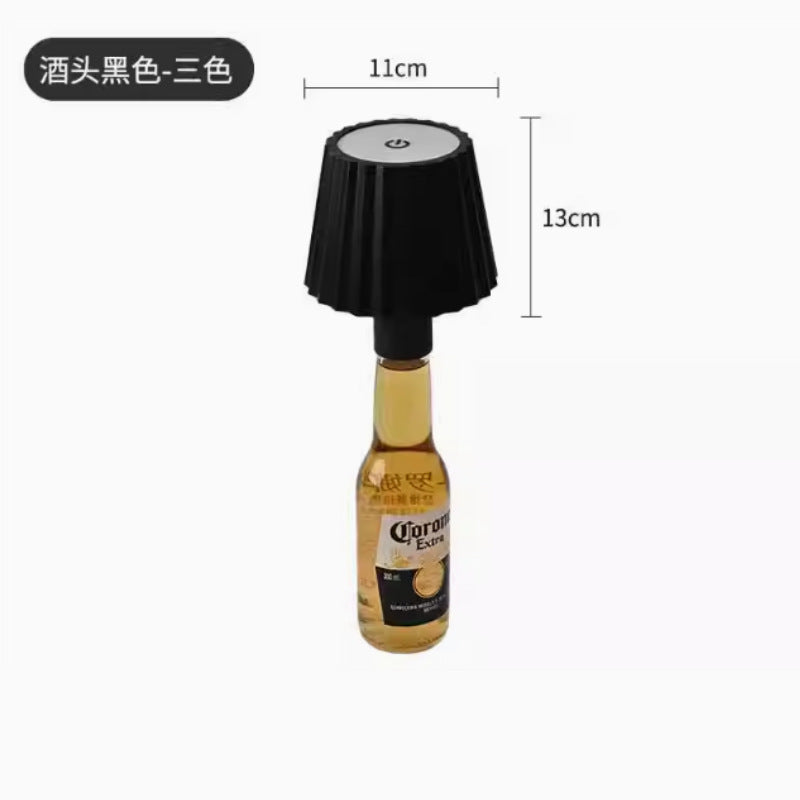 LitBottle™ - ワインボトルキャップ付きデスクライト Wine Bottle Cap Desk Lamp - USB RECHARGEABLE