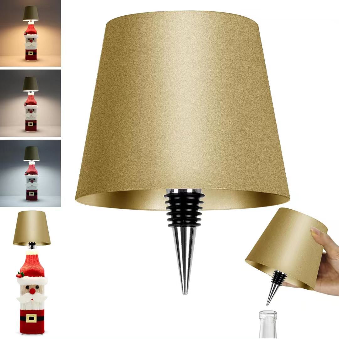 LitBottle™ - ワインボトルキャップ付きデスクライト Wine Bottle Cap Desk Lamp - USB RECHARGEABLE